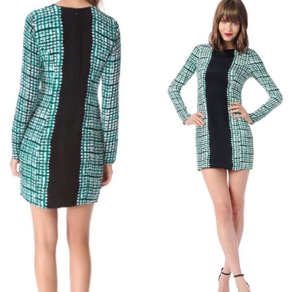 Parker silk Lydia Center-Stripe Shift Dress